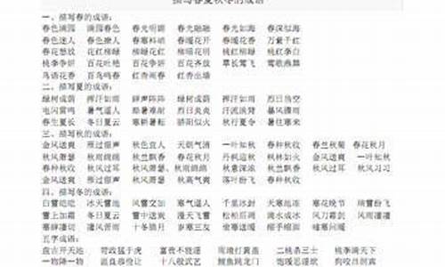 下开头的成语有什么成语大全集四个字_下开头的成语有什么成语大