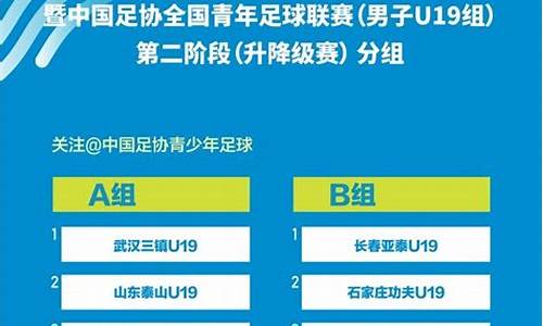 中国足协青少年联赛赛程_中国足协青少年联
