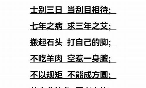 九个字的成语_九个字的成语有哪些