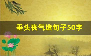 垂头丧气造句子50字_垂头丧气造句子50字左右