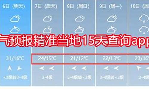 天气预报当地15天前查询结果_天气预报当地15天前查询结果是什么