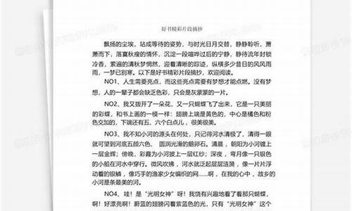 文章精彩片段摘抄_文章精彩片段摘抄300字