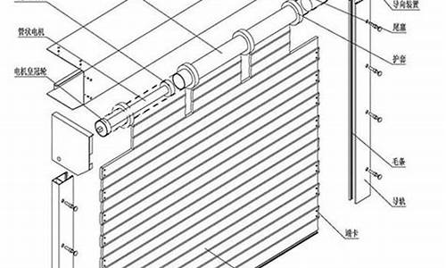 电动卷帘门安装尺寸_电动卷帘门安装尺寸图