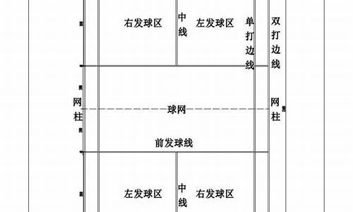 羽毛球场尺寸平面图_羽毛球场尺寸平面图长与宽多少米