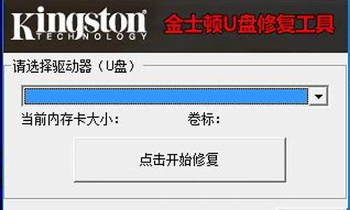 金斯顿u盘修复软件_金斯顿u盘修复软件下载_1