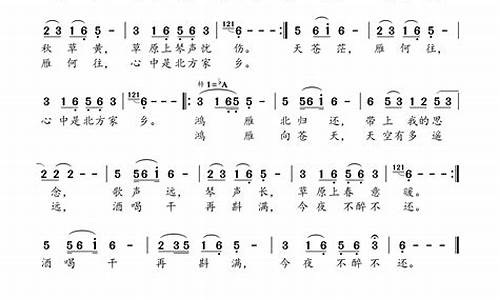 鸿雁 歌词_鸿雁歌词完整版