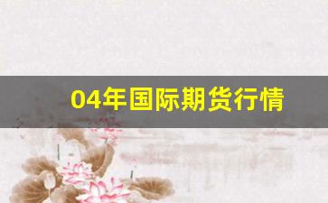 04年国际期货行情(2004年国际期货大事件)_https://www.erdeww.com_期货_第1张