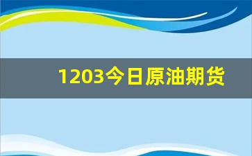 1203今日原油期货行情(今日原油期货价)_https://www.ljyuan-tech.com_创业板_第1张