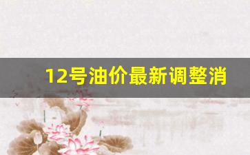 12号油价最新调整消息-十二号汽油