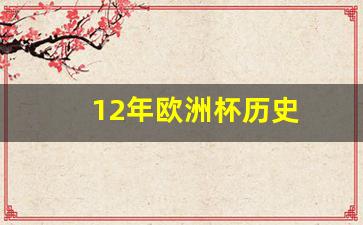 12年欧洲杯历史-12年欧洲杯冠军是谁