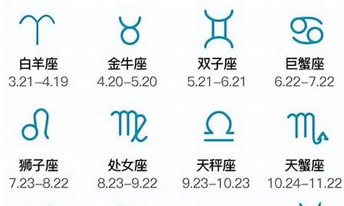 12星座日期及其符号_12星座日期大全