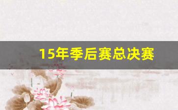 15年 总决赛-15年季后赛总决赛