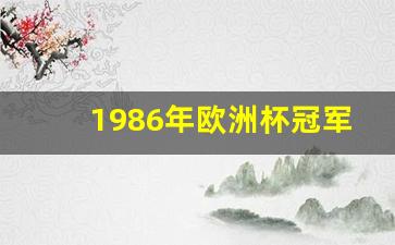 2816年欧洲杯冠军-1986年欧洲杯冠军
