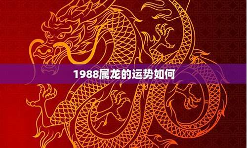 1988年属龙的生肖-1988年属龙生肖配对