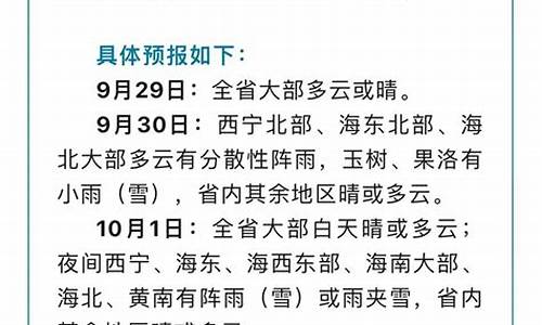 1号青海天气预报_查青海天气预报一周