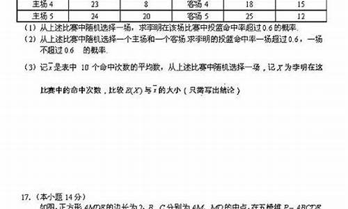 2014北京高考数学-2014北京高考数学平均分