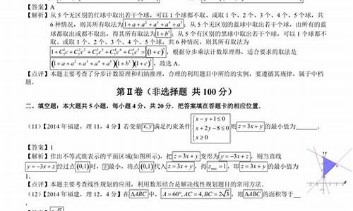 2014年高考福建卷_2014年高考福建卷作文