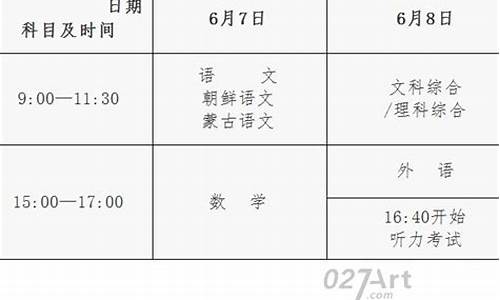 2016年吉林省高考分数段_2016吉林高考时间表