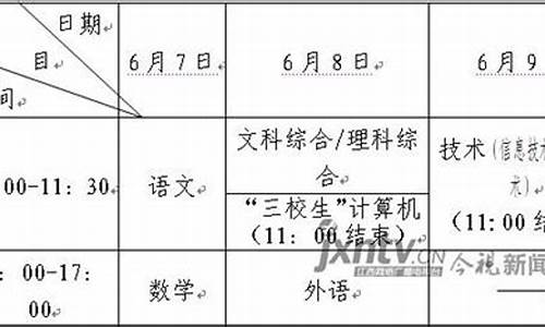 2016江西高考安排_2016年江西高考时间