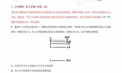 2017物理高考题_2017年物理高考真题