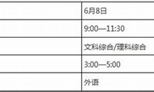 2017重庆高考时间安排-2017年重庆高考时间