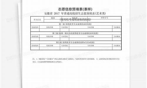 2017高考志愿表模拟填报怎么填_2017高考志愿表模拟填