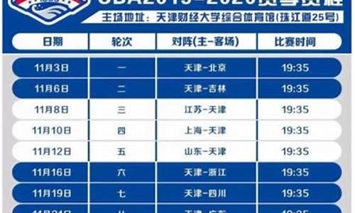 2019cba赛程排名_2019cba最新赛程表