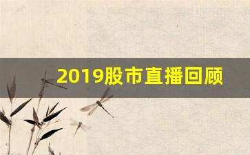 2019股市直播回顾今天(2019股市直播回顾今天最新消息)_https://www.syklpowerbike.com_科创板_第1张