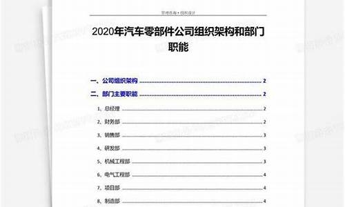 2021年汽车零部件行业_2020年汽车零部件行业报告