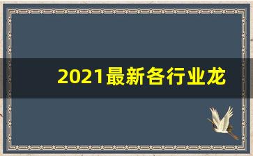 2021最新各行业龙头股(2021各大行业龙头股)_https://www.qldgs.com_期货_第1张
