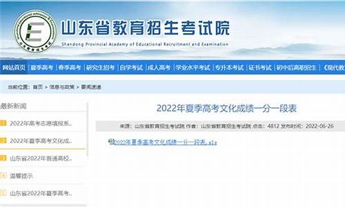 2022山东高考一分一段表查询excel_2022山东高考一分一段表