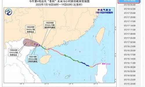 2023年4号台风泰利_2023年4号台风泰利路径