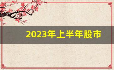 2023年上半年股市行情总结(2023年上半年股市行情总结图)_https://www.luoxuangg888.com_创业板_第1张