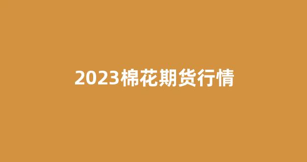 2023棉花期货行情(棉花期货未来预测)_https://www.senxinmaoyi.com_物流查询_第1张