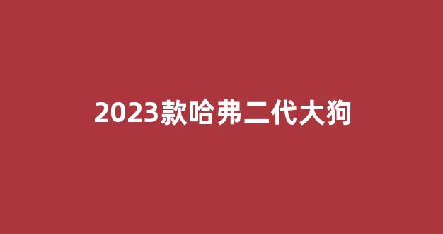2023款哈弗二代大狗(2023款哈弗二代大狗视频)_深交所_第1张_财经网 2023款哈弗二代大狗(2023款哈弗二代大狗视频)_https://www.wanyuyiyao.com_深交所_第1张