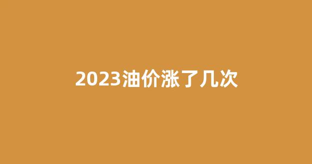 2021油价会涨吗_2023油价涨了几次