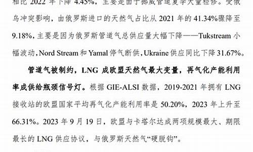 2024年国际天然气价格暴涨最新消息_国