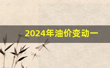 2024年油价变动一览表及价格最新-2025年油价