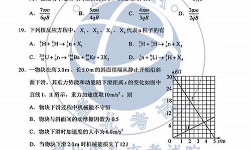 2024湖南高考理综_湖南2020高考理综