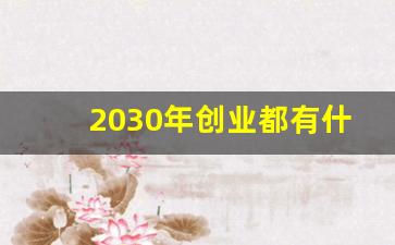 2030年创业都有什么(2050年创业)_https://www.taocizhiliang.com_装修公司_第1张