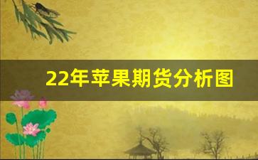 22年苹果期货分析图行情(2201苹果期货)_https://www.gfdzclz.com_创业板_第1张