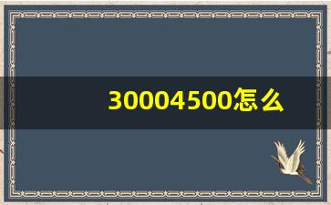 30004500怎么读(30005900怎么读)_https://www.jumanxin.com_上交所_第1张