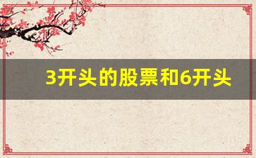 3开头的股票和6开头的股票(开头300的股票是什么)_https://www.haiwangdasha.com_深交所_第1张