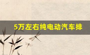 5万左右纯电动汽车排行榜(5万以内纯电动汽车品牌排行)_https://www.jumanxin.com_北交所_第1张