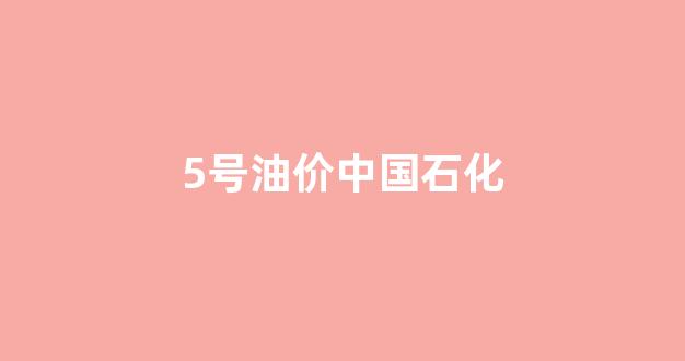 5号油价中国石化_中石化加油5号15号25号