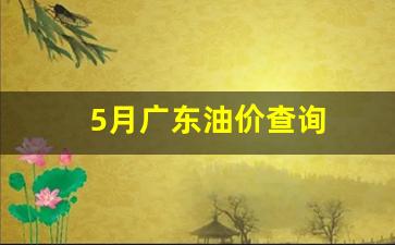 广东油价调整最新消息5月14日_5月广东油价查询