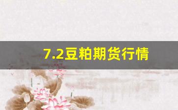 7.2豆粕期货行情(期货豆粕今日报价)_https://www.ljyuan-tech.com_创业板_第1张