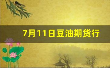 7月11日豆油期货行情(查一下今天豆油期货)_https://www.gfdzclz.com_北交所_第1张