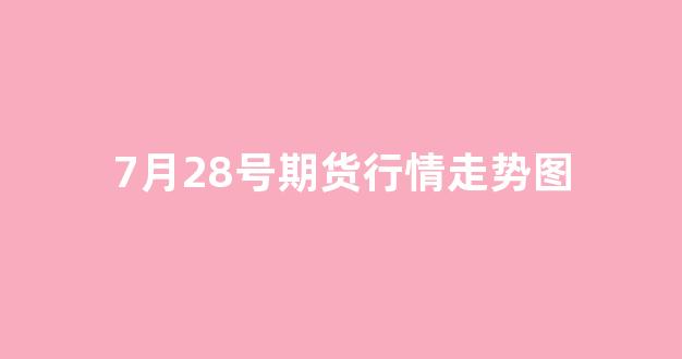7月28号期货行情走势图(7月20日期货)_https://www.hhem8.com_深交所_第1张