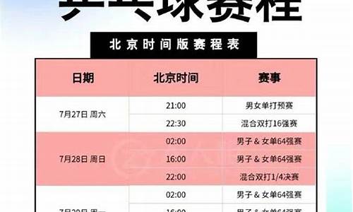 7月30号奥运会赛事安排_7月30号奥运会赛事